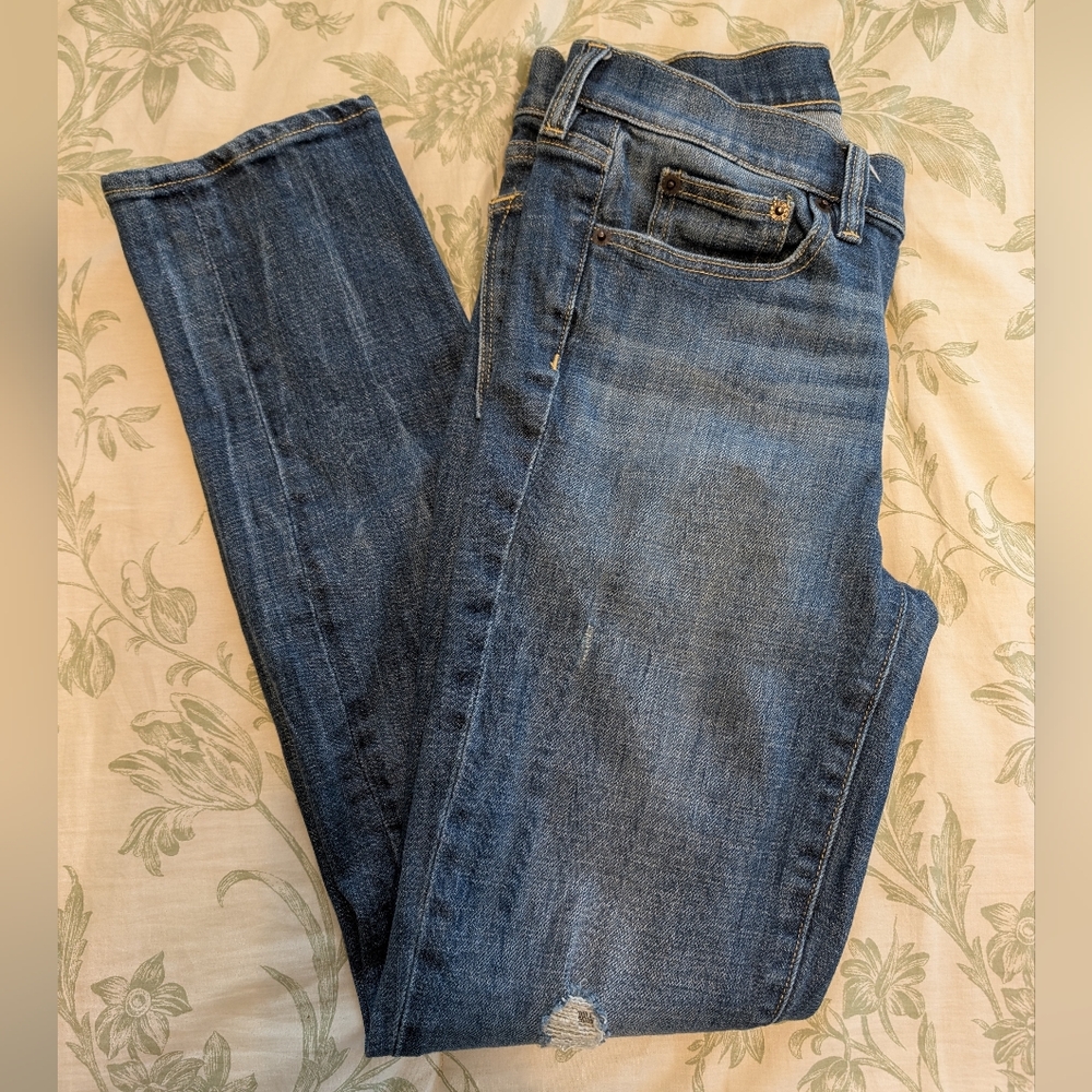 Women’s J Crew Stretch Distressed Skinny Jeans
